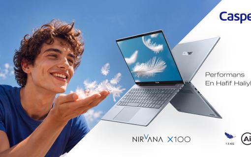 Casper Nirvana X100, 15,6 inç ekranı 1,5 kg hafiflikle buluşturuyor