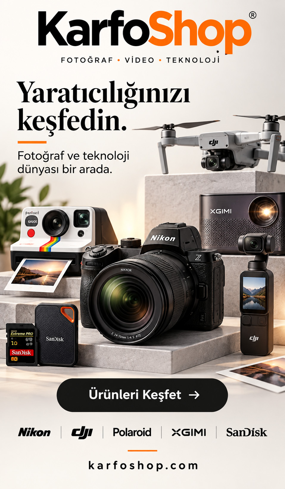 KarfoShop Fotoğraf Teknolojileri vitrini
